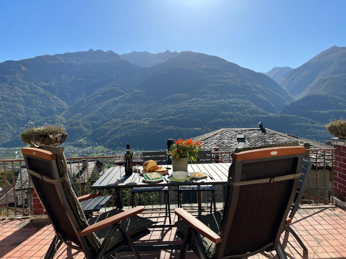 Poggiridenti Panoramic Apartment Italian Alps Valtellina Near Sondrio, Tirano מראה חיצוני תמונה