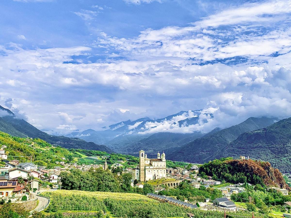 Poggiridenti Panoramic Apartment Italian Alps Valtellina Near Sondrio, Tirano מראה חיצוני תמונה