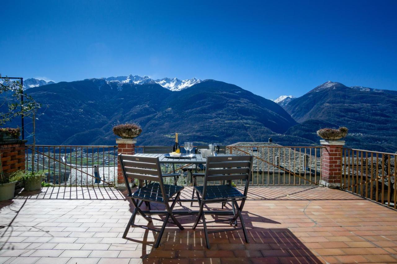 Poggiridenti Panoramic Apartment Italian Alps Valtellina Near Sondrio, Tirano מראה חיצוני תמונה