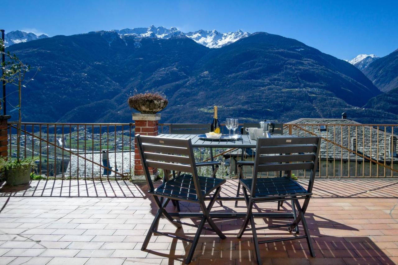 Poggiridenti Panoramic Apartment Italian Alps Valtellina Near Sondrio, Tirano מראה חיצוני תמונה